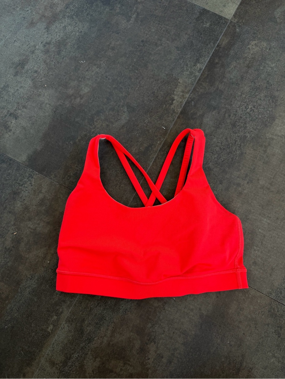 lululemon athletica Red Cross-Back Sports Bra